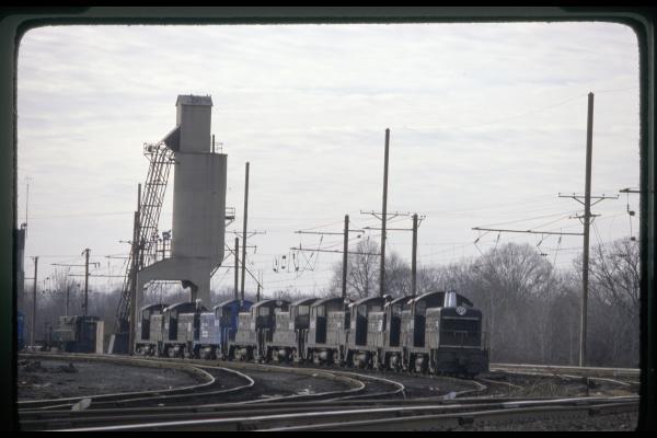 Conrail 9295 in Morrisville PA on 1/27/80