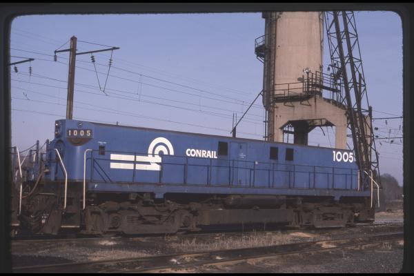 Conrail 1005 in Morrisville PA on 1/83