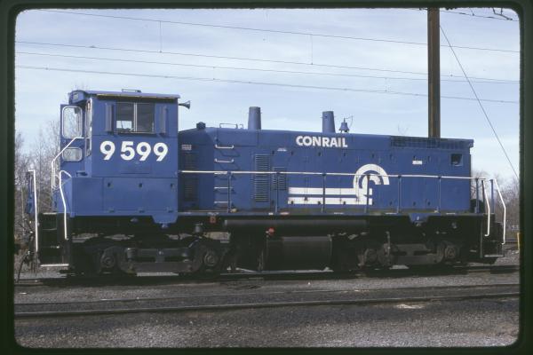 Conrail 9599 in Morrisville PA on 5/84
