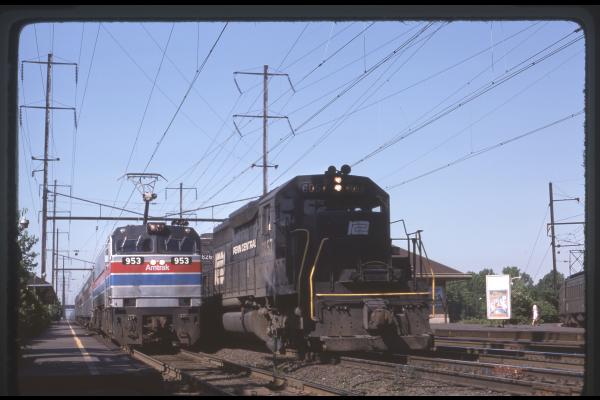 Conrail 6057 in Princeton Junction on 6/27/76