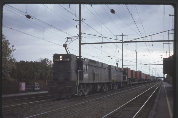 Conrail 4458 in Princeton Junction on 10/31/76