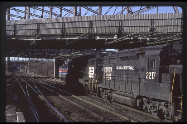 Conrail 2217 in Trenton NJ on 2/17/77
