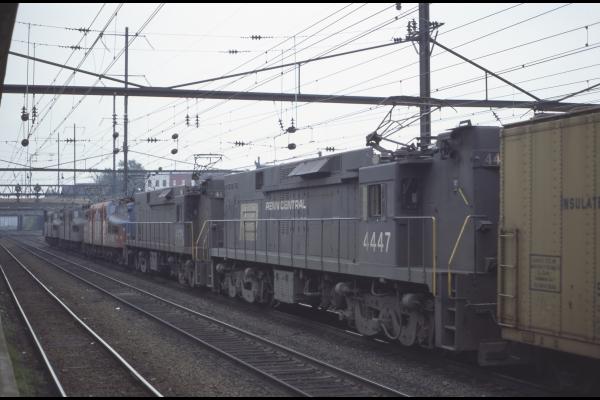 Conrail 4447 in Trenton NJ on 7/15/77