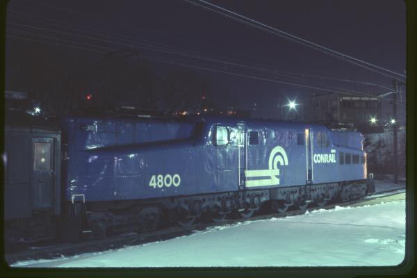 Conrail 4800 in Trenton NJ on 2/15/78