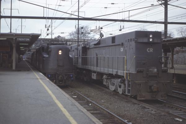 Conrail 4443 in Trenton NJ on 3/26/79