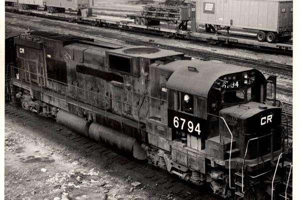 Photograph of C636 6794 at Collinwood Yard. 8/28/76