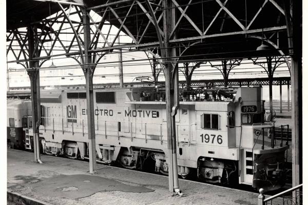 Photograph of GM10B 1976 at Harrisburg Amtrak Station. 11/28/76