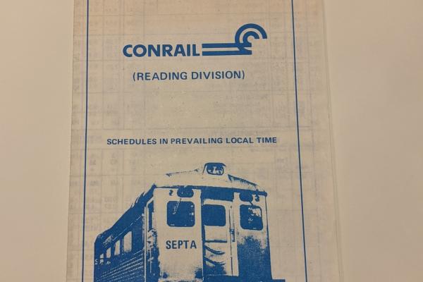 Conrail and SEPTA Schedule - Pottsville, Reading, and Philadelphia - 1976-10-31