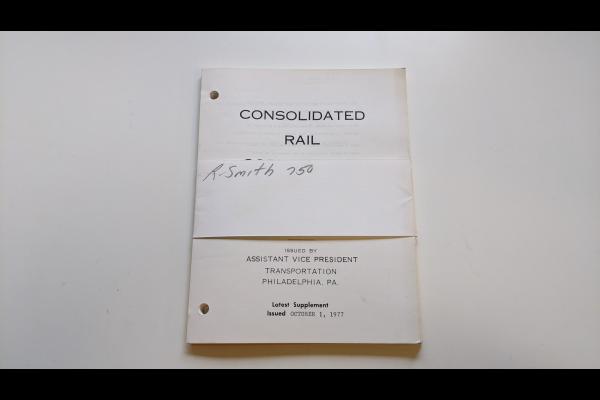 Conrail Freight Schedules, 1977-10-01