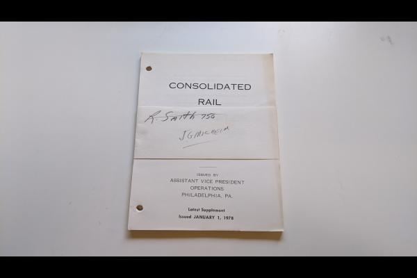 Conrail Freight Schedules, 1978-01-01