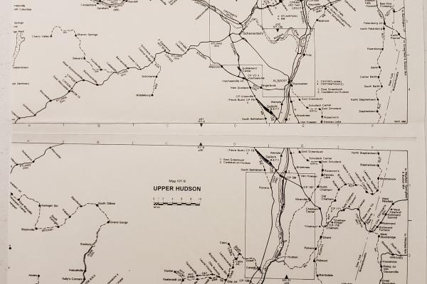 Hudson & Mohawk and Upper Hudson Map