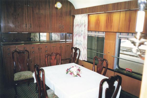 Conrail Chairman's Business Car 5 Boston - Dining Room