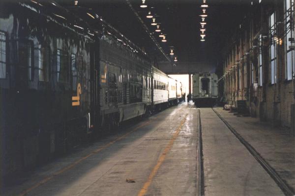 Conrail OCS train in Special Equipment Shop - Miscellaneous Shop 2 - Juniata, PA