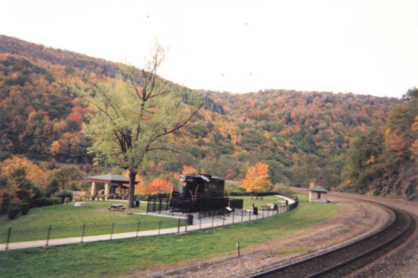 PRR 7048 at Horseshoe Curve, taken from OCS train