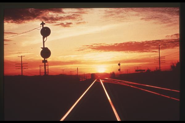 Signal at sunset