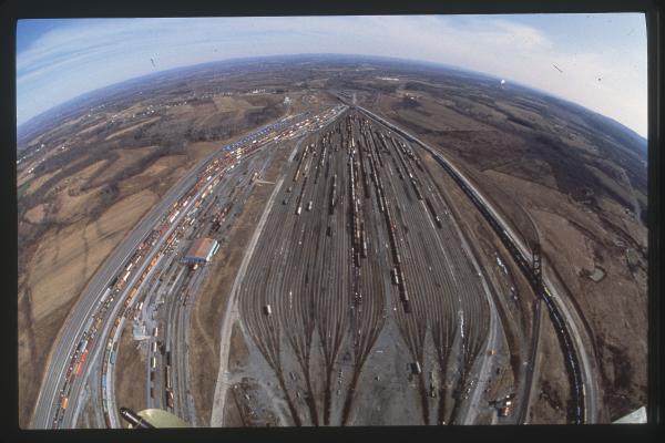 Conrail yard, Selkirk, NY, aerial view (looking east)