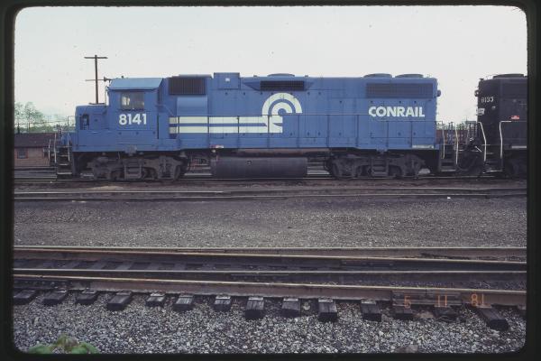 GP38-2 8141 in Rutherford, PA