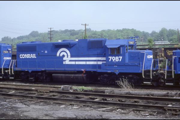 GP38-2 7987 in Rutherford, PA