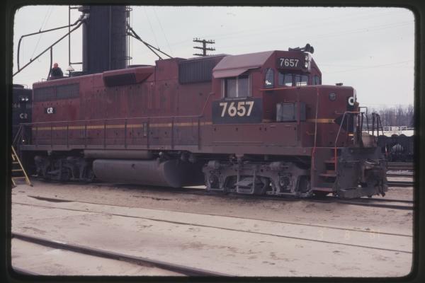 GP38AC 7657 in Rutherford, PA