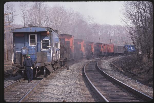 N12 Caboose 24533 on Speno Rail Train in Rutherford, PA