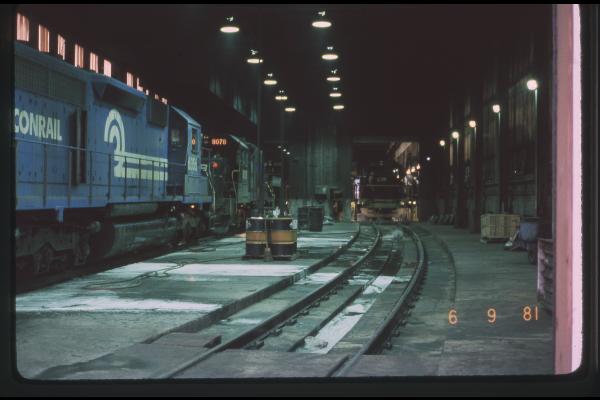 SD40-2 6356 and GP38-2 8078 in Enola Diesel Shop in Enola, PA