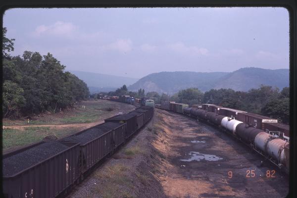 Several Trains Passing at North End of Enola, PA