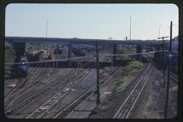 GP40 3168 and C30-7 6606 Westbound in Enola, PA