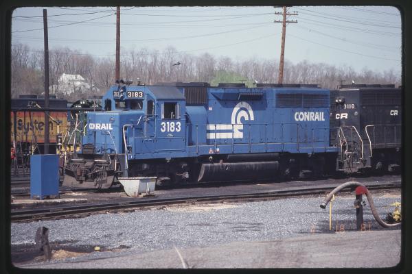 GP40 3183 in Rutherford, PA