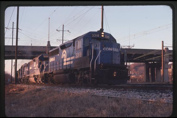 GP40-2 3318 in Columbia, PA