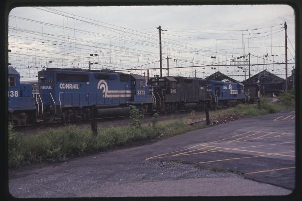 GP40-2 3372, GP38-2 8012, and B23-7 1993 in Harrisburg, PA