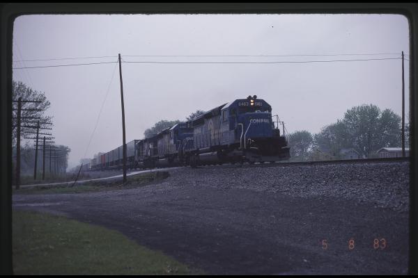 SD40-2s 6463 and 6366 in Perdix, PA