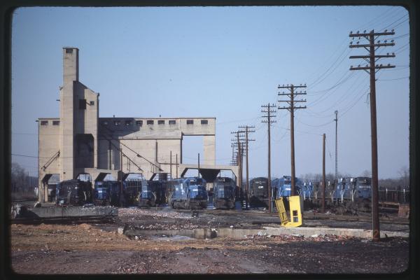 Stored Motive Power at Rutherford, PA
