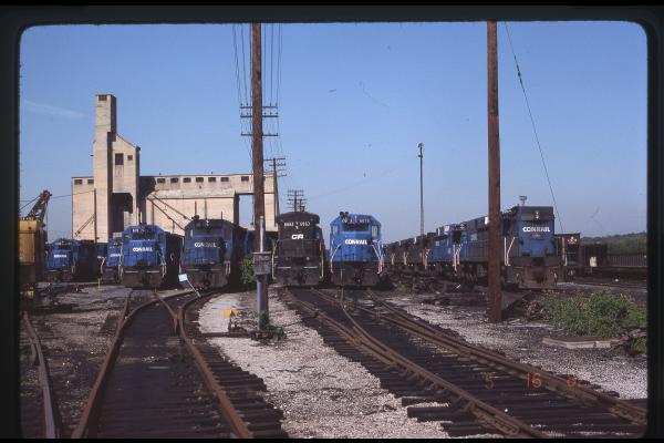 Stored Motive Power at Rutherford, PA