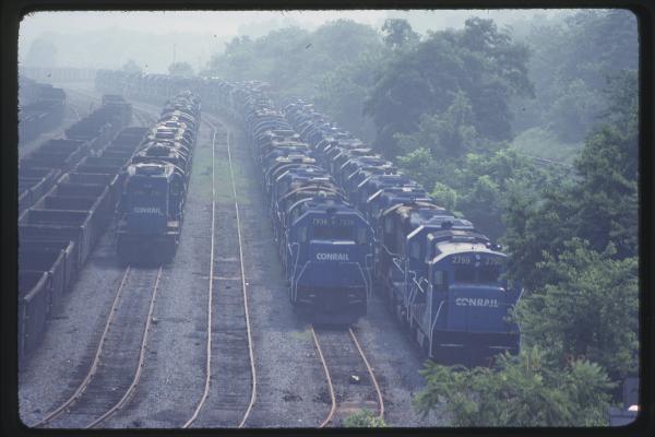 Stored Motive Power at Rutherford, PA