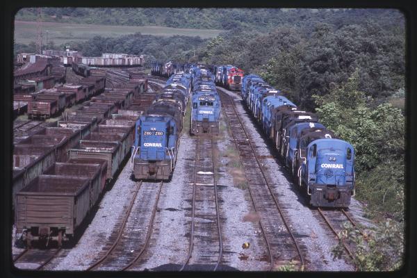 Stored Motive Power at Rutherford, PA