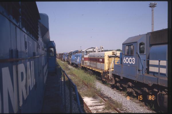 Stored Motive Power at Rutherford, PA