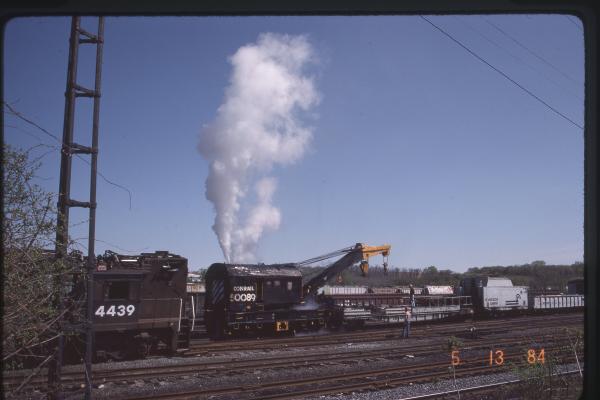Wrecked E44s 4400 and 4439 at Rutherford, PA