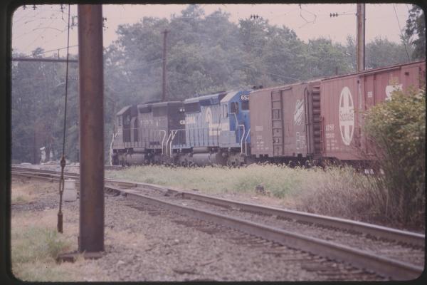 SD40 6258 and SD40-2 6523 in Columbia, PA