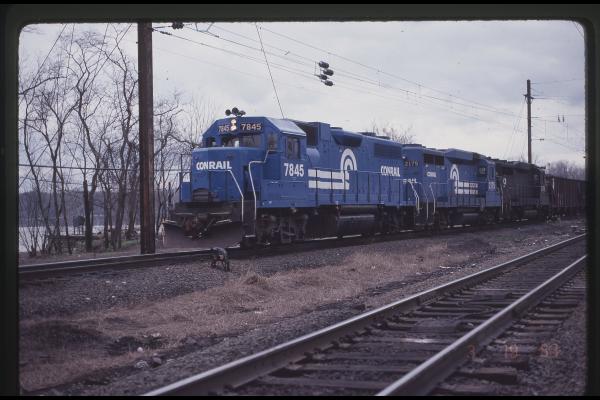 GP38 7845 in Columbia, PA