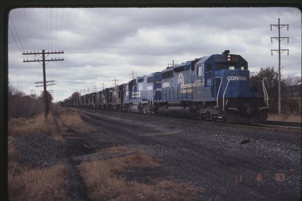 String of Norfolk & Western Engines heading to Scrap behind SD40 6300 and GP38-2 8120 in Cleona, PA