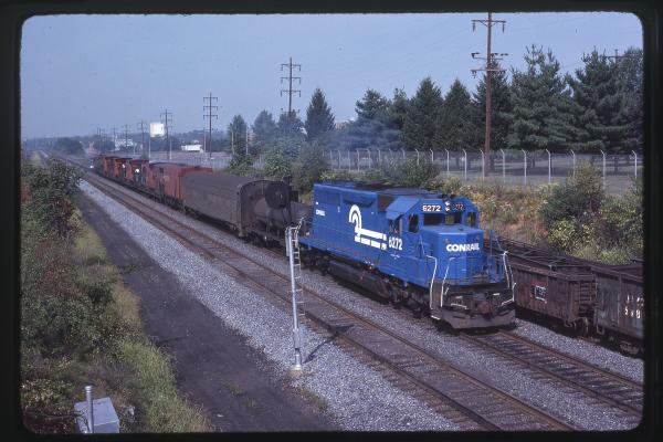 SD40 6272 with Speno Rail Train