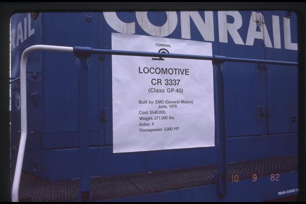 GP40-2 3337 in Rensselaer, NY