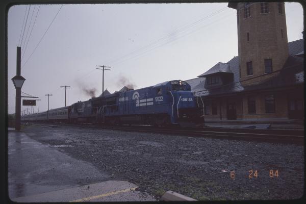 B36-7s 5022 and 5029 Pulling NJ Transit Coaches in Lebanon, PA