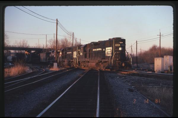 GP38-2s 8155, 8160, and 8158 in Hagerstown, MD
