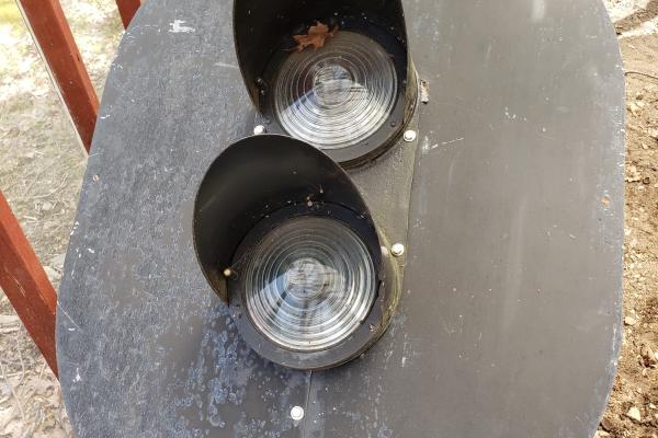 Former DL&W signal, sign, and mast