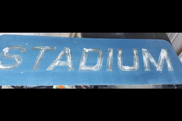 STADIUM Tower nameplate, south Philadelphia, PA