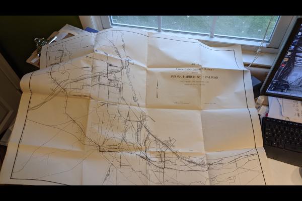 Map of Chicago and Calumet District showing Indiana Harbor Belt Railroad