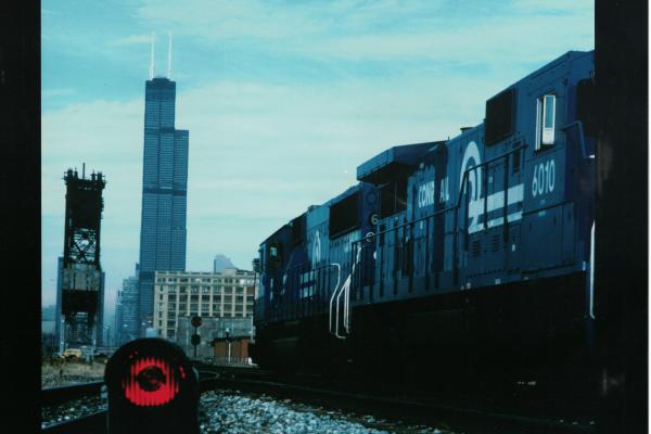 Photograph of Conrail Locomotives in Chicago