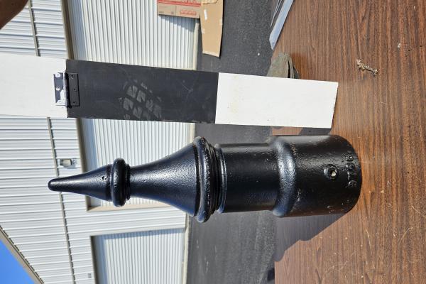 Finial, tall, #9758 cast on