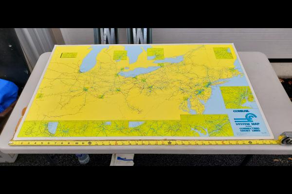 Conrail System Map 1992 (with Connecting Short Lines)